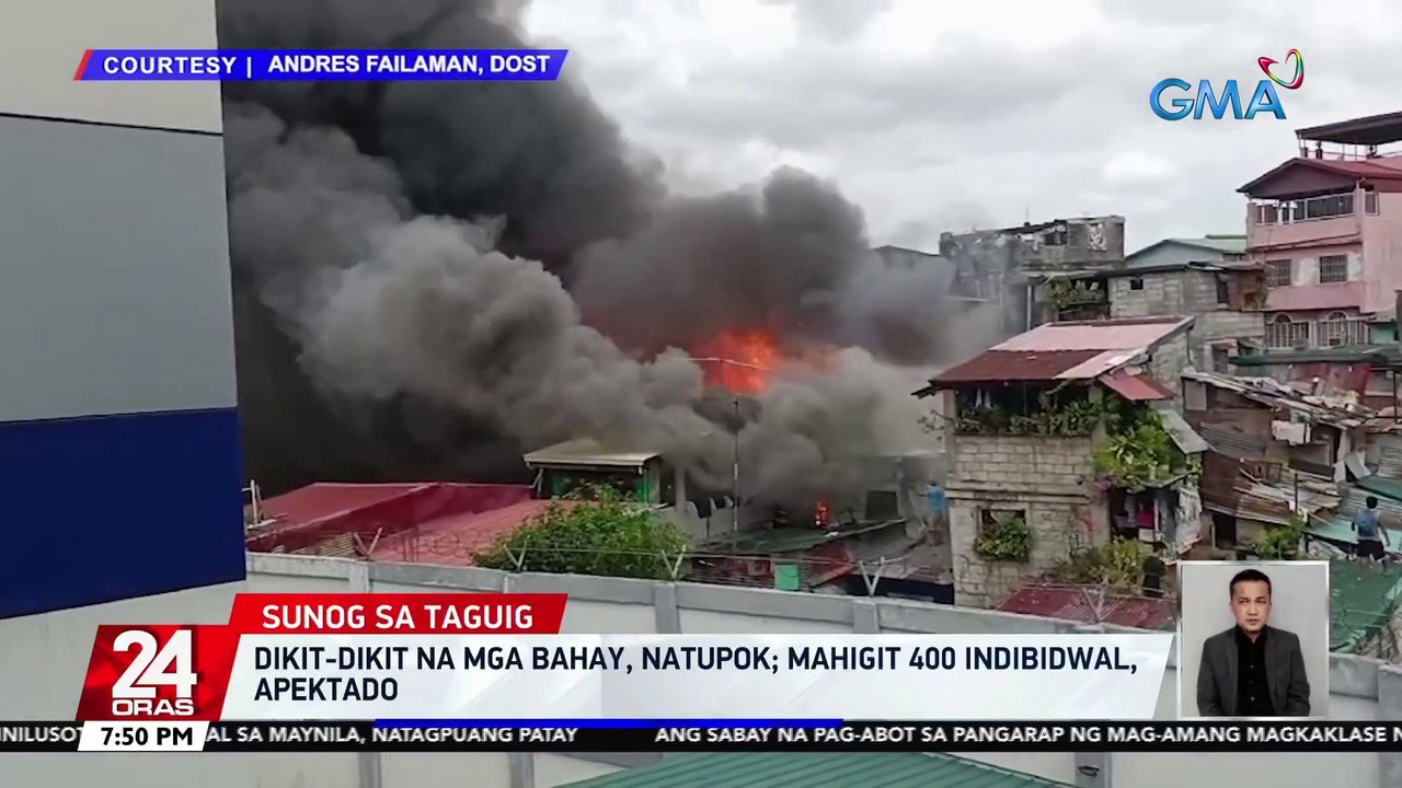 Dikit-dikit na mga bahay, natupok; mahigit 400 indibidwal, apektado | 24 Oras