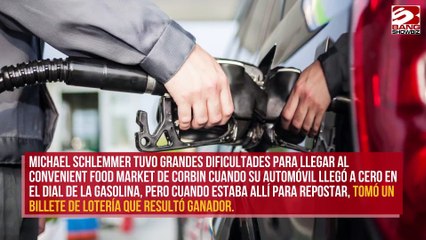 Hombre gana 1 millón de dólares tras 'quedarse sin gasolina'