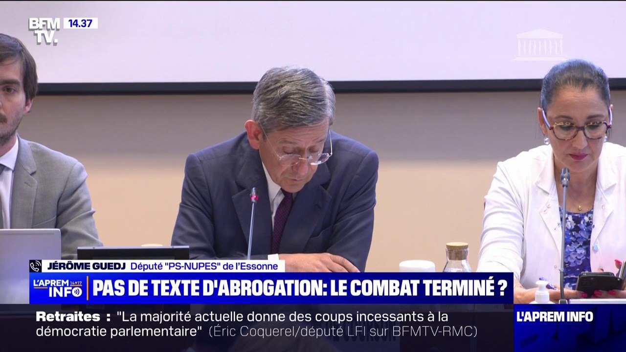 Abrogation de la réforme des retraites rejetée: "Ce gouvernement ne veut pas qu’on débatte de la réforme des retraites", estime Jérôme Guedj (PS)