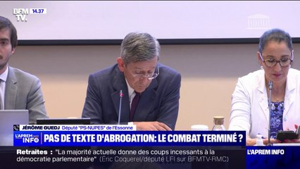 Abrogation de la réforme des retraites rejetée: "Ce gouvernement ne veut pas qu’on débatte de la réforme des retraites", estime Jérôme Guedj (PS)