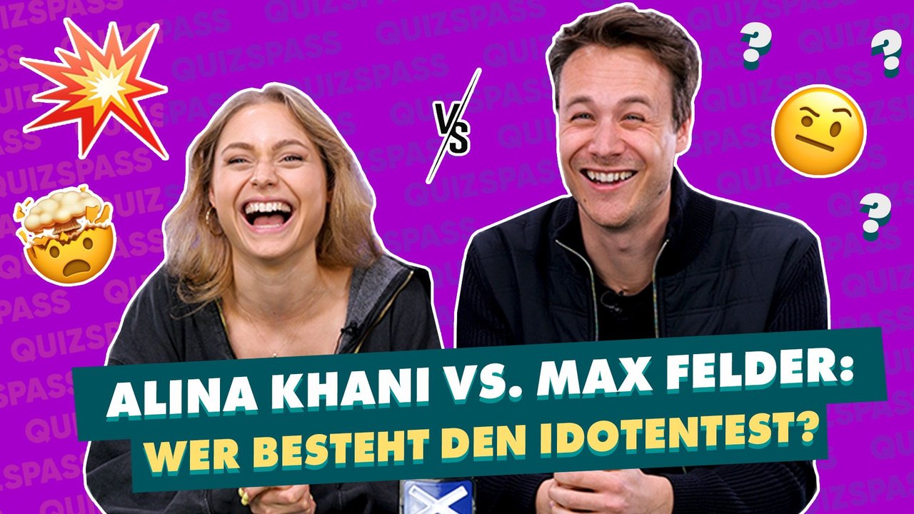 Alina Khani vs. Max Felder beim Idiotentest