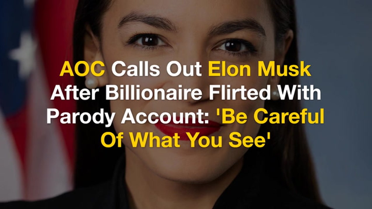 AOC Calls Out Elon Musk After Billionaire Flirted With Parody Account: 'Be Careful Of What You See'