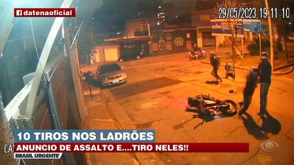 Bandidos se dão mal durante assalto a moto 31/05/2023 10:08:53