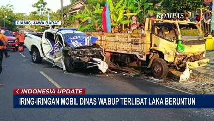 Iring-Iringan Mobil Dinas Wabup Pangandaran Kecelakaan Beruntun, 4 Orang Terluka!
