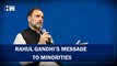 Rahul Gandhi's message to minorities | Muslims Dalits | USA | California | PM Modi | BJP Congress