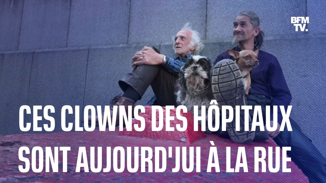 Michel et Christophe, clowns professionnels dans les hôpitaux, sont désormais à la rue