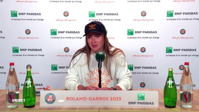 Roland-Garros 2023 - Elina Svitolina : I am extremely proud of the match that Gaël Monfils was able to win and he did not give up at the end, even if he had a hard time, I even felt it through the interposed screen