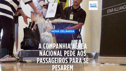 Subir à balança antes de embarcar