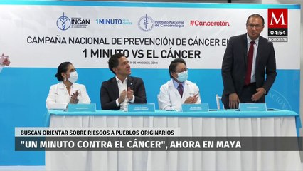 INCan presenta campaña "Un minuto contra el cáncer" en lengua maya