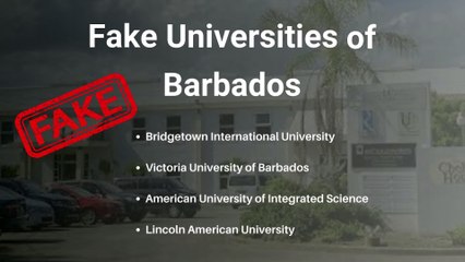 Fake Universities of Barbados