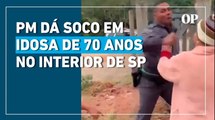 PMs agridem idosa de 70 anos e homem algemado no interior de SP