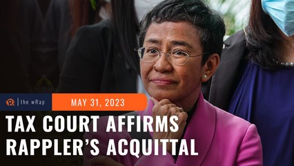 Download Video: Tax court affirms Maria Ressa, Rappler's tax evasion acquittal