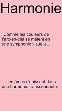 Comme les couleurs de l'arc-en-ciel se mêlent en une symphonie visuelle...