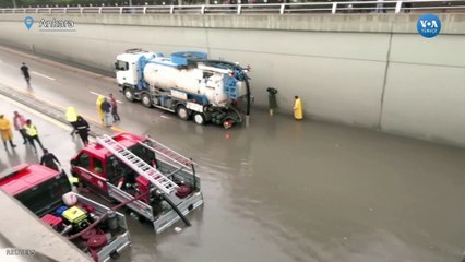 Ankara’da yoğun yağış su taşkınlarına yol açtı