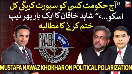 "Aj govt kisi ko support karegi kal usko NAB pakar kar le jayegi...," Shahid Khaqan Abbasi