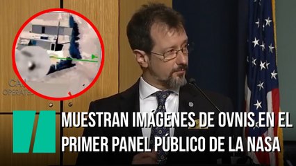 Muestran imágenes de OVNIs en el primer panel público de la NASA