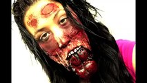 Split Jaw Halloween Makeup Tutorial (The Walking Dead Inspired)