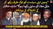 PML-N's Shahid Khaqan Abbasi's offer for negotiations