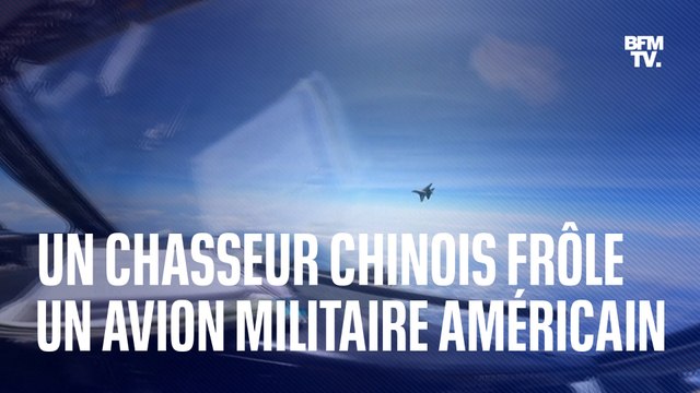 Un avion de chasse chinois frôle avion militaire américain
