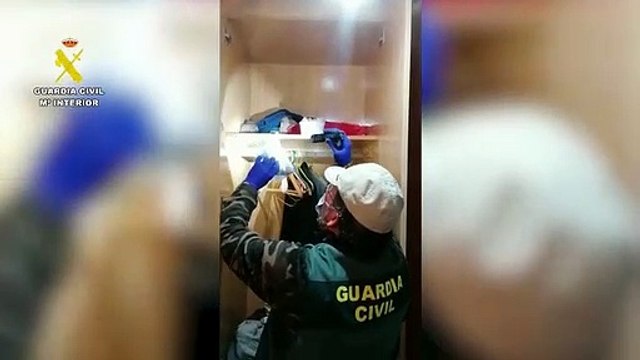 La Guardia Civil desmantela cuatro puntos de venta de droga y tres laboratorios de estupefacientes en Burgos y Lerma.