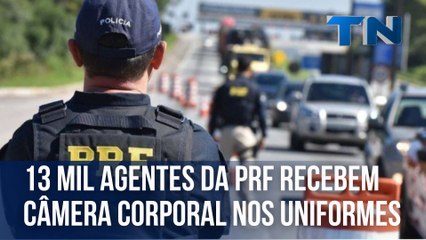 13 mil agentes da PRF recebem câmera corporal nos uniformes