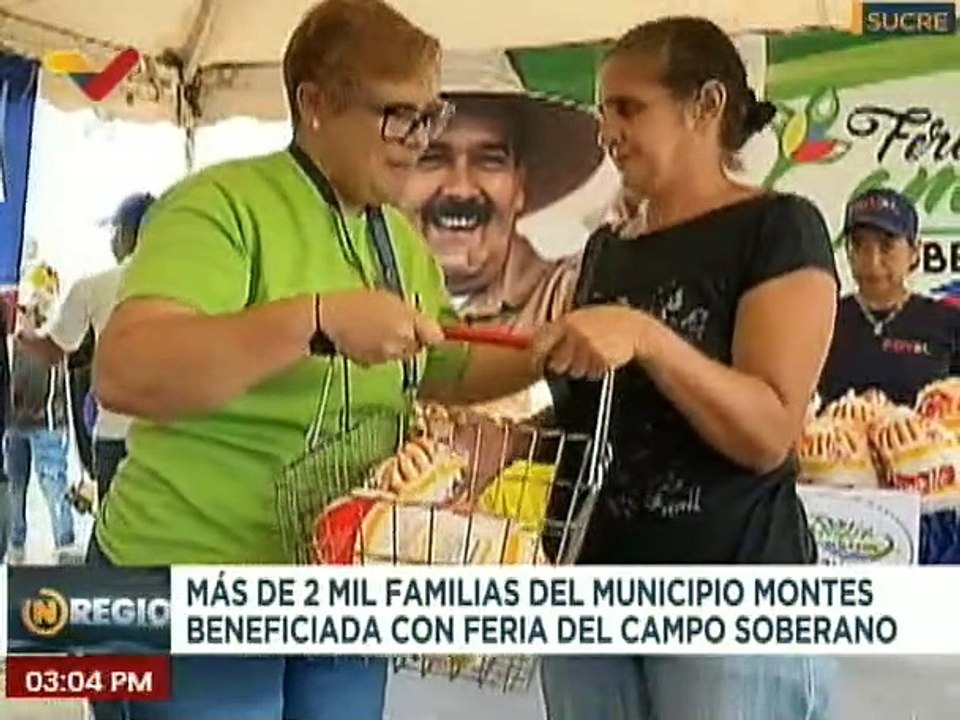 Sucre | Familias son favorecidas con la Feria del Campo Soberano en el sector Tintero