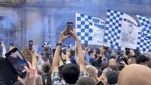 Watch highlights of Sheffield Wednesday's promotion parade as fans and players celebrate promotion to the Championship.