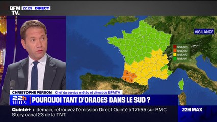 Orages dans le sud: plus de 8000 impacts de foudre depuis le début de la journée