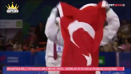 Merve Dinçel, Dünya Tekvando Şampiyonası'nda altın madalya kazandı