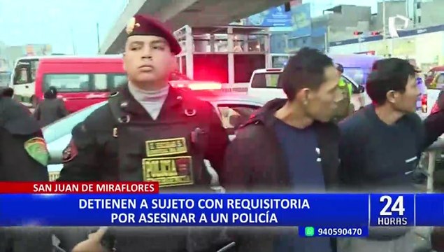 San Juan de Miraflores: capturan a delincuente que asesinó a policía