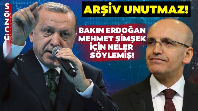 Arşiv Unutmaz! Erdoğan'ın Mehmet Şimşek ile İlgili Sözleri Yeniden Gündem Oldu!