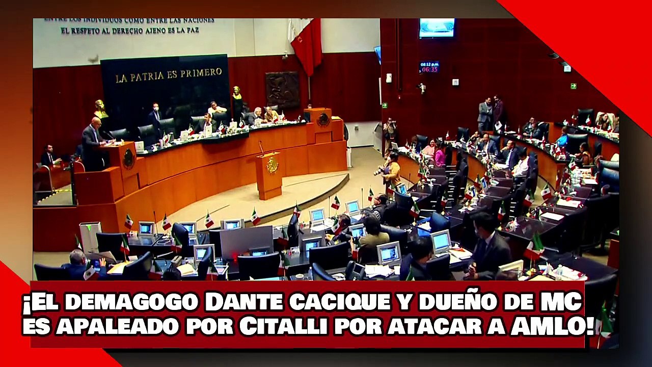 ¡VEAN! ¡El demagogo Dante cacique y dueño de MC es apaleado por Citalli de Morena por atacar a AMLO!
