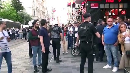 Intervention de la police dans une marche non autorisée à l'occasion de l'anniversaire des manifestations du parc Gezi à Taksim