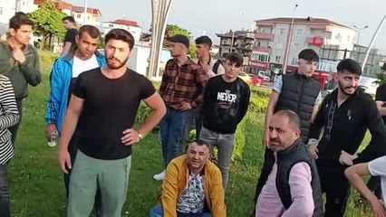 Takla atan otomobilden hafif sıyrıklarla çıktı