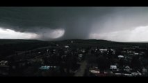 Drone Captures Passing Storm Cell