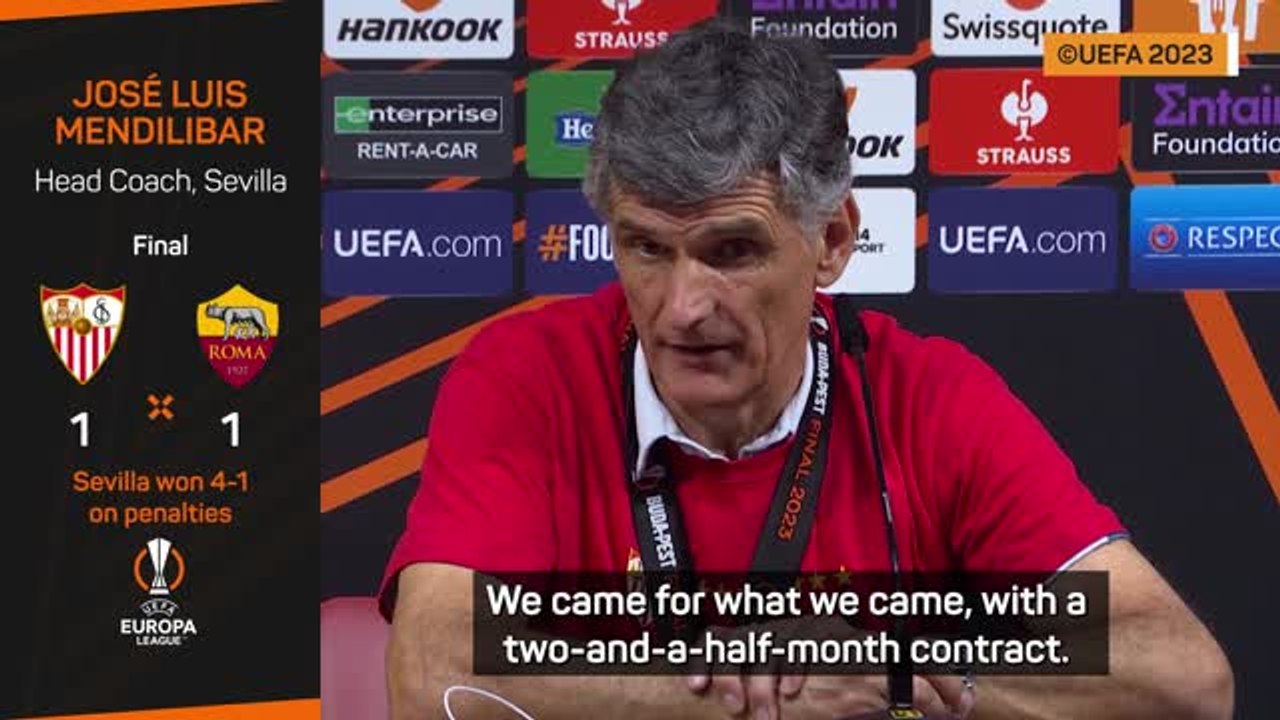 Mendilibar 'doesn't care' if his contract isn't extended after Europa League success