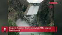 Kılıçkaya Barajı'nda doluluk oranı yüzde 100'e ulaştı! Kapaklar açıldı