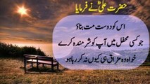 Hazrat Ali Aqwal in urdu | Hazrat Ali  motivational Quotes | quotes in urdu