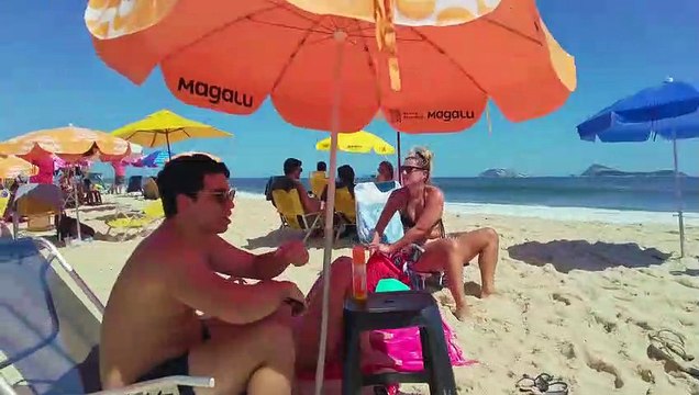 IPANEMA BEACH, Rio de Janeiro, Brazil 2023 Beach Vlog 4K UHD-002