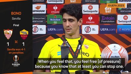 Sevilla goalkeeper Bono was 'fully confident' of shootout success