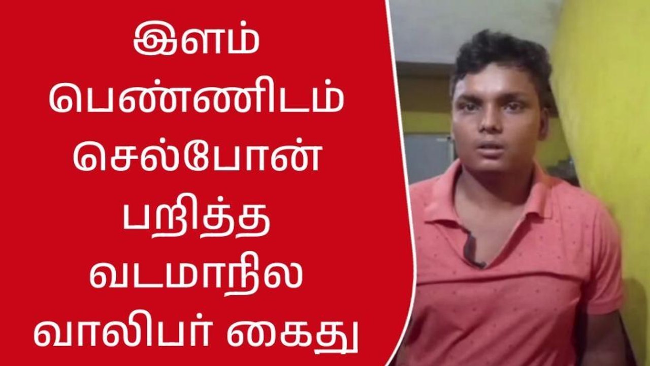 காஞ்சிபுரம்: இளம் பெண்ணிடம் செல்போன் பறித்த வடம...
