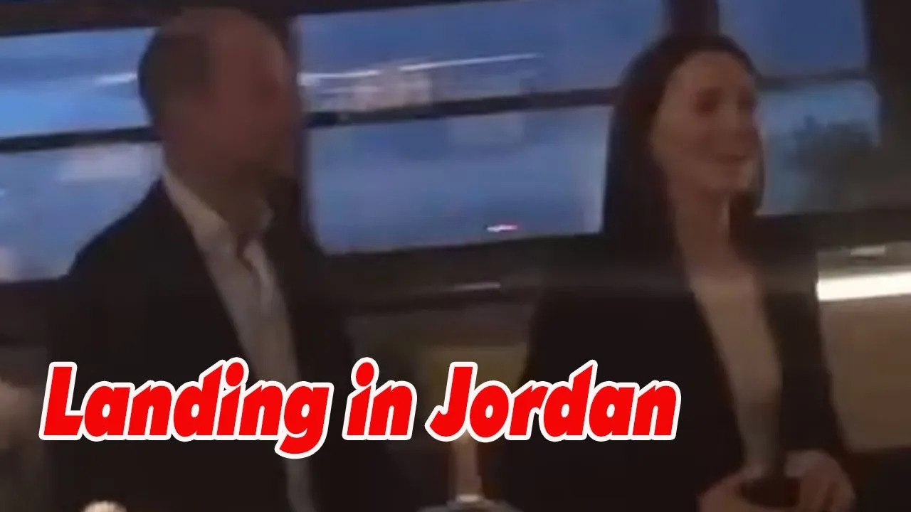 The Prince and Princess of Wales have been spotted at Amman ahead of Jordan’s royal wedding today