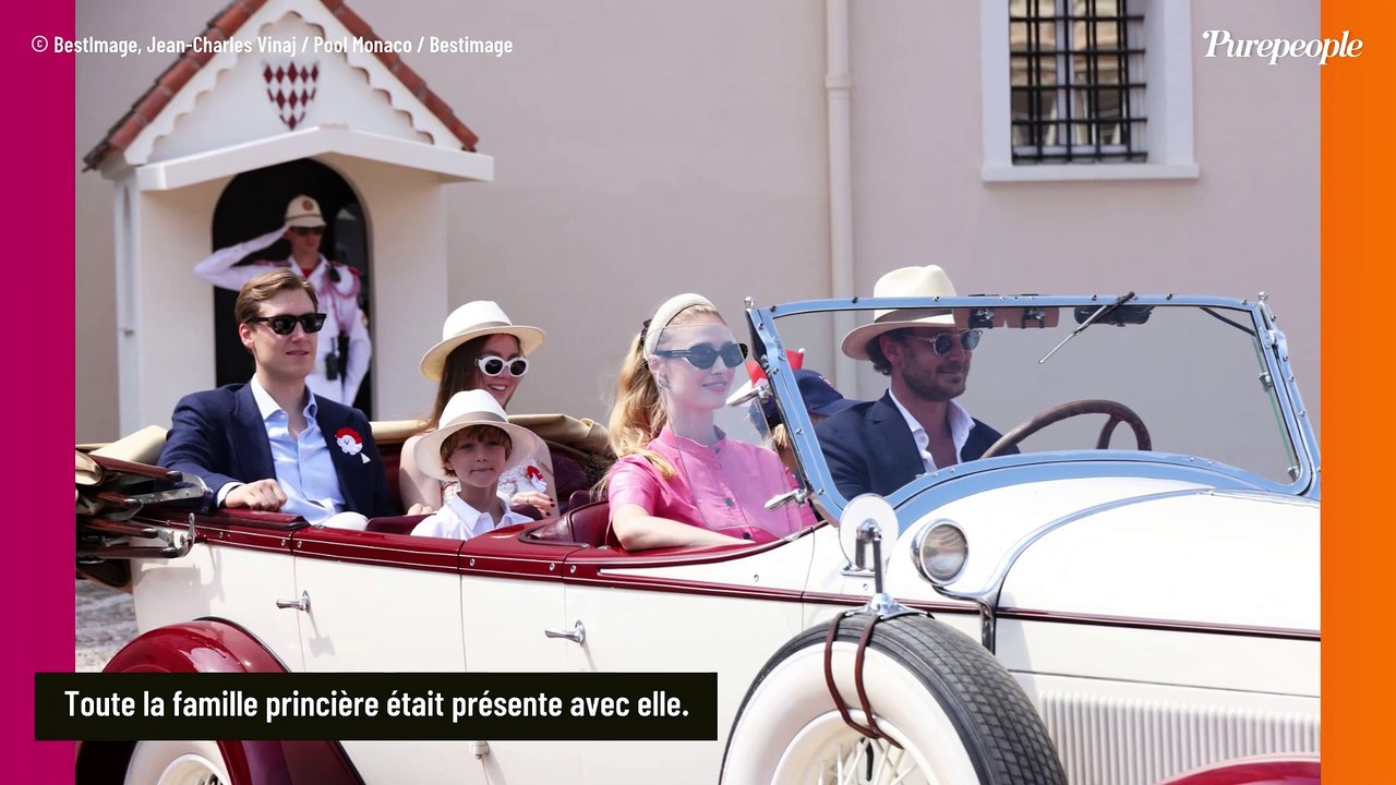 Charlotte Casiraghi et son très chic fils Raphaël Elmaleh : robe rayée et "chapeau" de secours pour un grand événement