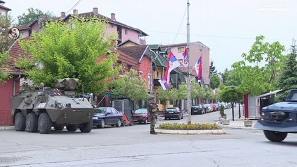 شاهد: انتشار لقوات حفظ السلام في شوارع زفيتشان في شمال كوسوفو