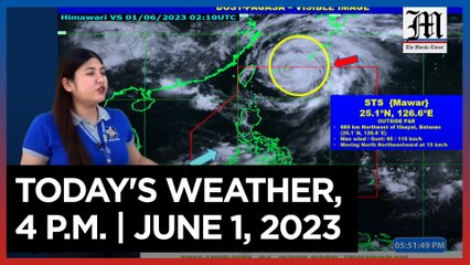 Today's Weather, 4 P.M. | June 1, 2023