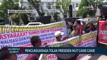 Pengunjuk Rasa di Medan Tolak Presiden Joko Widodo Ikut Cawe-Cawe di Pilpres 2024