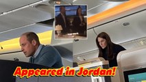 Kate and William suddenly appeared at Jordan airport to attend the Jordan Royal wedding