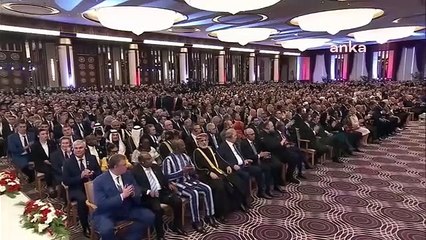 Le président Erdoğan prend la parole lors de la cérémonie d'investiture