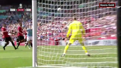 ملخص مباراة مانشستر سيتي ومانشستر يونايتد 2-1 - كاس الاتحاد الانجليزي - اهداف السيتي واليونايتد