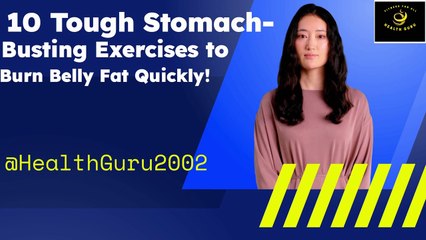 10 tough stomach-busting exercises to burn belly fat quickly!